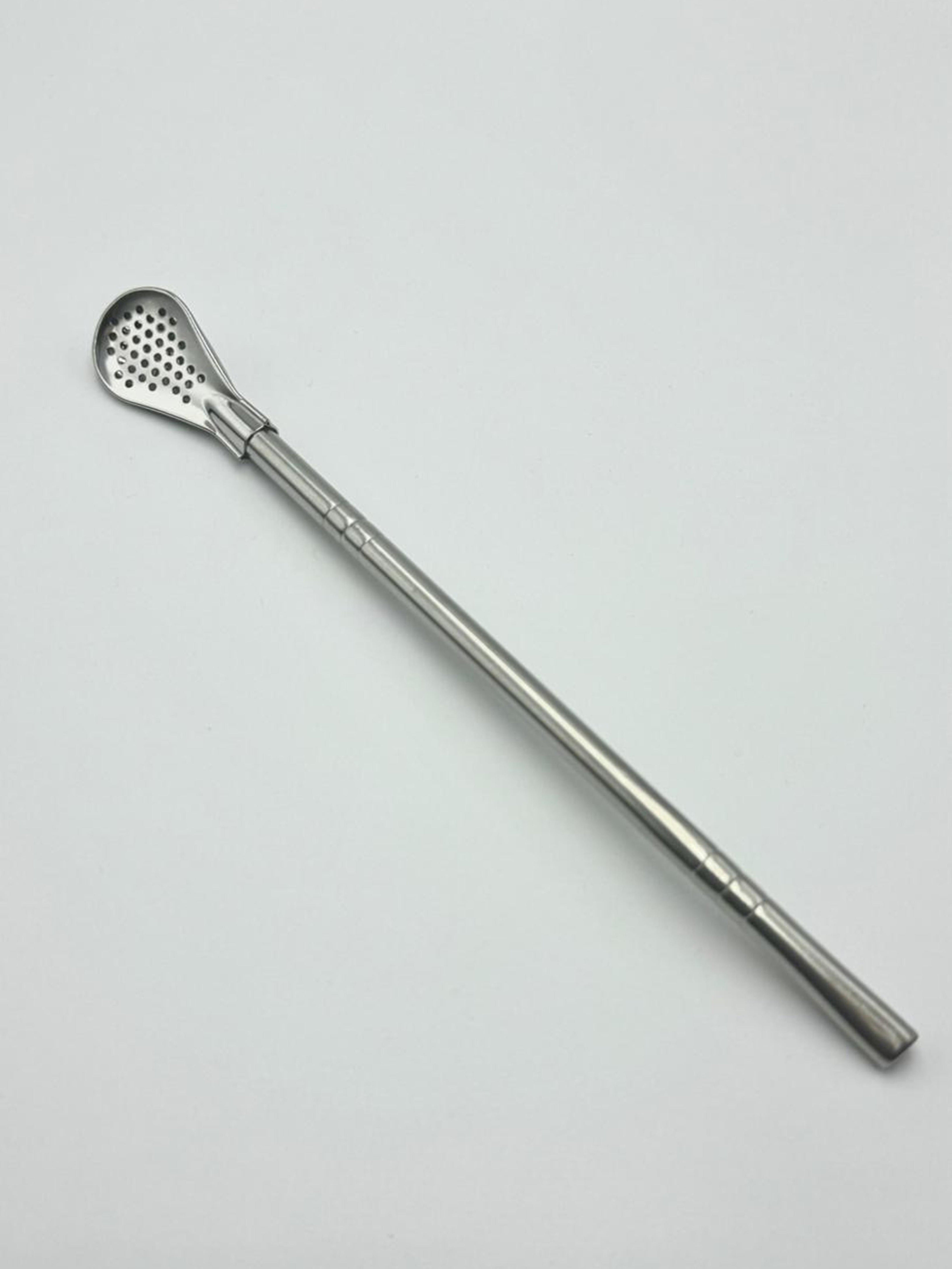 Accessoires bar,Paille métallique en acier inoxydable 304, brosse réutilisable, écologique