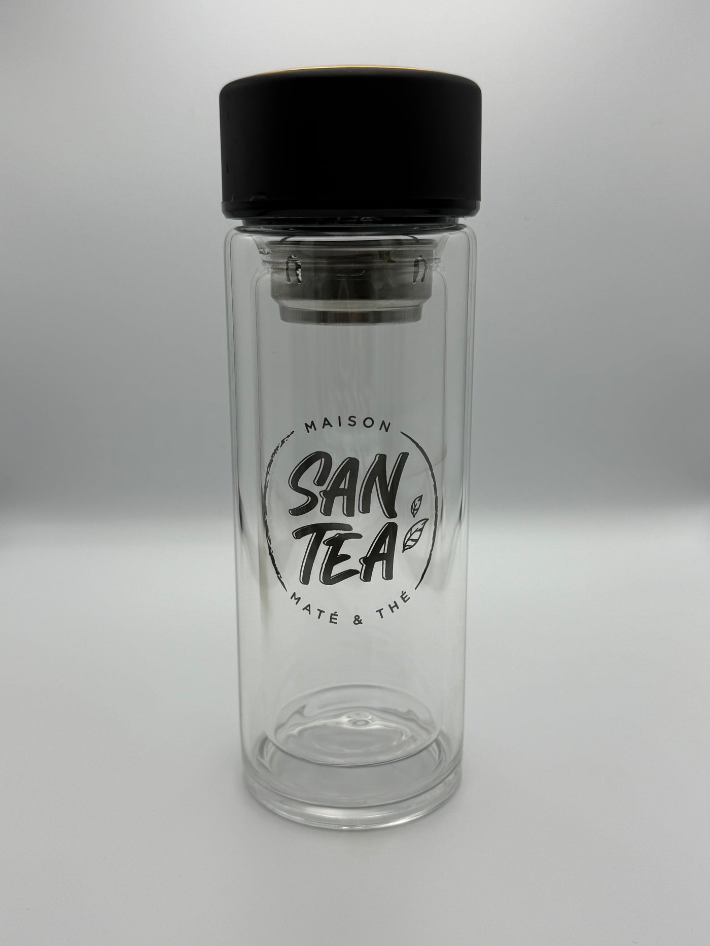 Bouteille en verre avec infuseur (33cl)