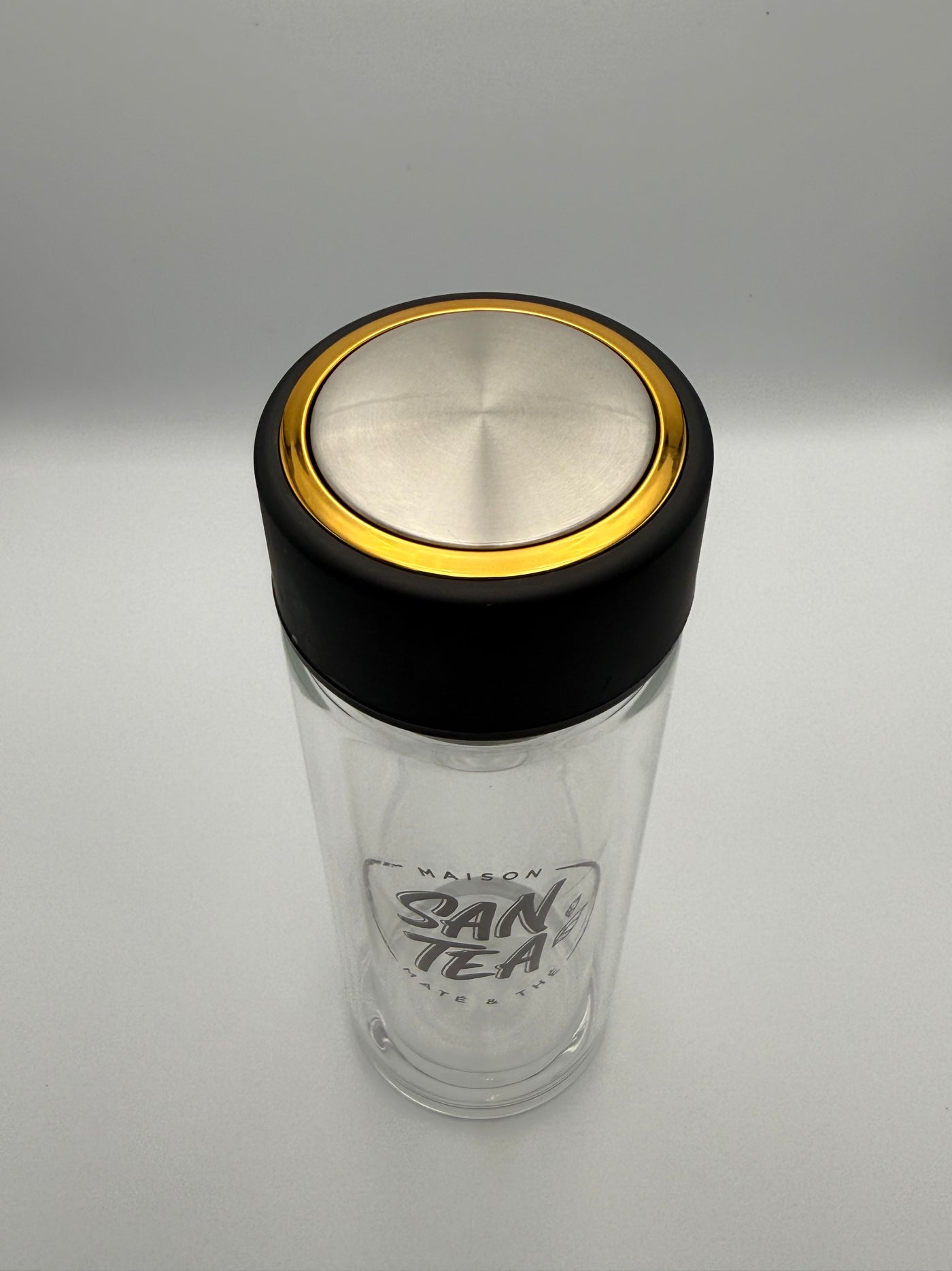 Bouteille en verre avec infuseur (33cl)
