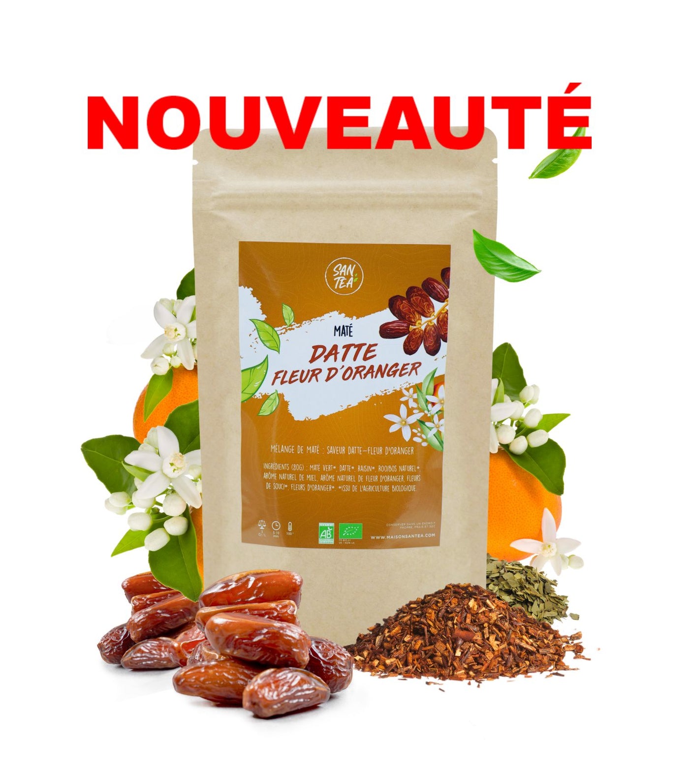 Maté datte fleur d'oranger (bio)
